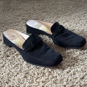 Salvatore Ferragamo Women's Black Mules